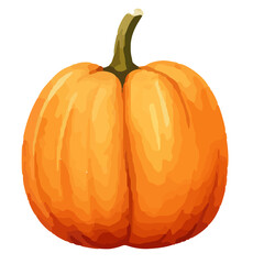 Watercolor Pumpkin. Fresh and healthy vegetables. Farm vegetables. fall autumn Pumpkin element Png.