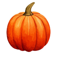 Watercolor Pumpkin. Fresh and healthy vegetables. Farm vegetables. fall autumn Pumpkin element Png.