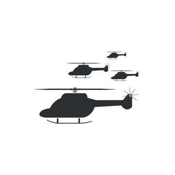helicopter air plane vector design on white background