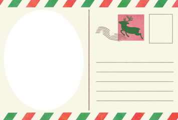 Christmas greeting card design transparent PNG