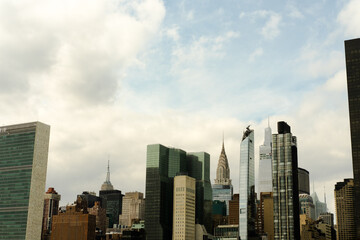 Fototapeta na wymiar new york city skyline east side
