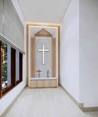 prayer room interior design minimalis