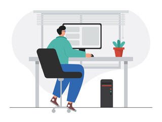 Workspace vector illustration