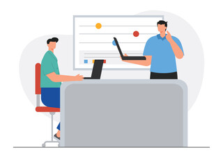 Workspace vector illustration