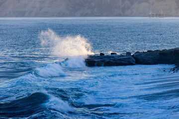 Beautiful and quite morning in the La Jolla cove, California 