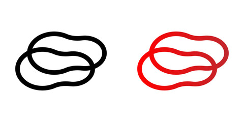 Rubber Bands Icon. symbol for mobile concept and web design. vector illustration