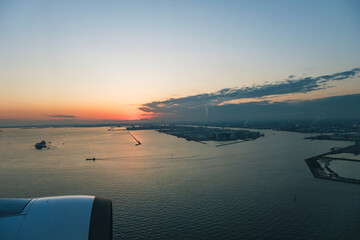空から見た東京湾
