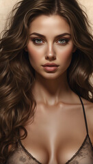 Fototapeta premium portrait of a woman,generated with ai