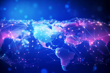 Fototapeta na wymiar cyber global network 