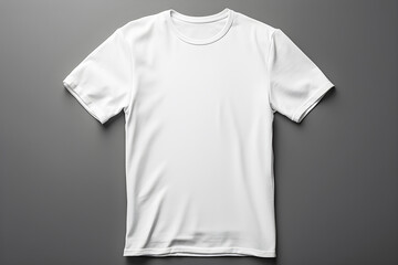 White t-shirt mockup  for your design, 3d illustration , generated ai