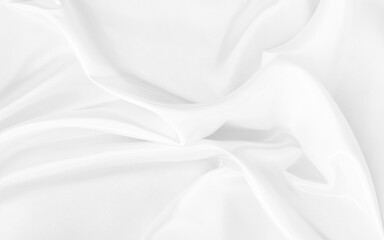 White gray satin texture that is white silver fabric silk background with beautiful soft blur pattern natural. - obrazy, fototapety, plakaty