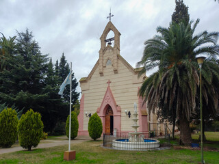 Our Lady of Lujan parish church, from 1890, in Uribelarrea, Buenos Aires Province, Argentina