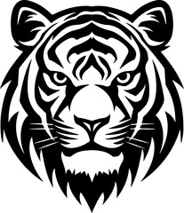 tiger logo on white background