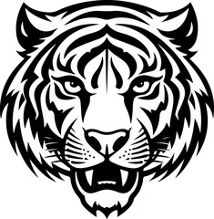 tiger logo on white background