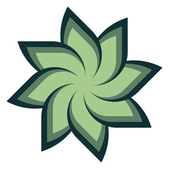 Vector green leaf icon