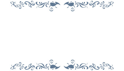 Abstract background with elemental blue border or frame. Perfect for card backgrounds, book covers, posters, banners