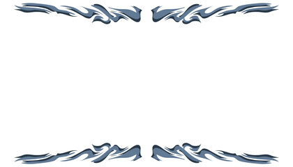 Abstract background with elemental blue border or frame. Perfect for card backgrounds, book covers, posters, banners