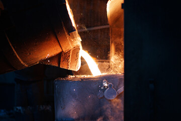 burning stove in a factory