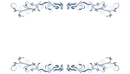 Abstract background with elemental blue border or frame. Perfect for card backgrounds, book covers, posters, banners