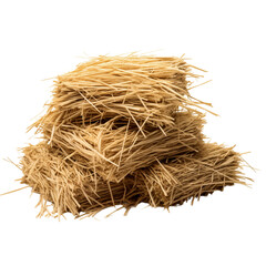 dry haystack isolated on transparent background