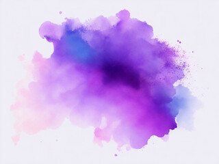 Watercolor stain on a transparent background.