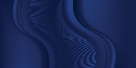 Dark blue premium background design with diagonal dark blue line pattern. Premium background design with diagonal dark blue stripes pattern. Vector horizontal template for digital luxury business blue