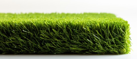fake grass on a white surface