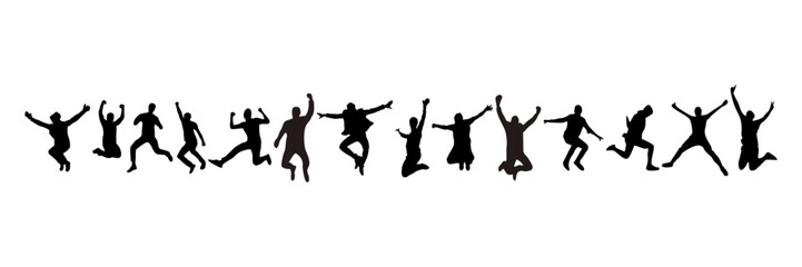 silhouette of person jumping