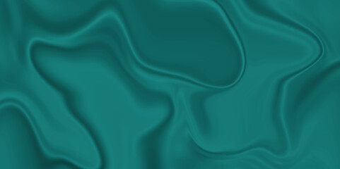 Green silk background . satin background texture . abstract background luxury cloth or liquid wave or wavy folds of grunge silk texture material or shiny soft smooth luxurious .