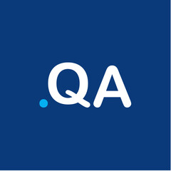 QA Initial logo management company luxury premium trendy
