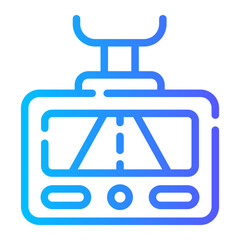 cam Line Gradient Icon
