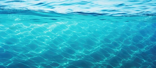 Obraz premium Perfect seascape with clear blue water sunny summer day ideal for travel vacation health and swimming