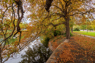 Hiroshimasteg Bridge view in Berlin