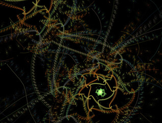 Imaginatory fractal abstract background Image