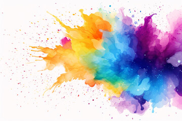 Fototapeta premium abstract watercolor Splash colorful generative ai