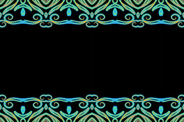 Luxurious colourful gradient modern Chinese oriental simple and aesthetic line art pattern for presentation template background 