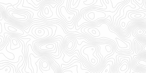 Obraz premium Background with wave lines Topographic map. Geographic mountain relief. Abstract lines background. Contour maps. Vector illustration, Topo contour map on white background, Topographic contour lines.