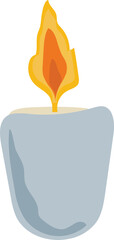Aromatherapy candle illustration