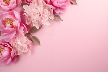 bouquet of pink peonies