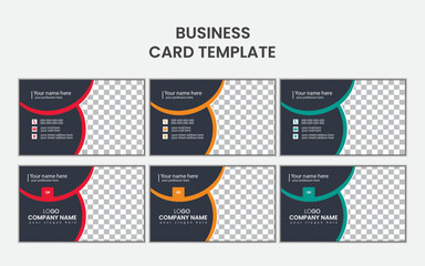 simple business card design template.