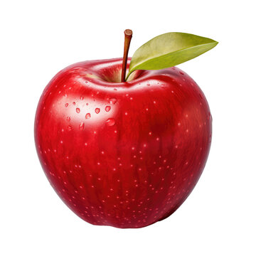 fruit element. realistic apple clipart.