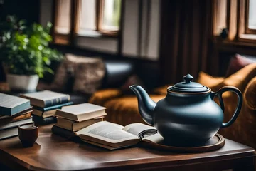 Foto op Canvas teapot and cup © Irum