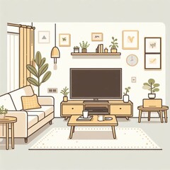 House Plants in a Living Room