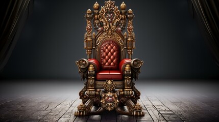 贅沢な王様の椅子