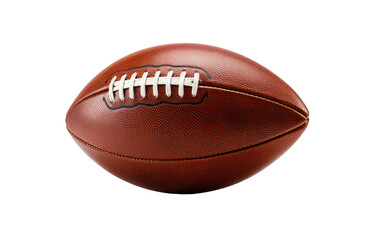 Fabulous Brown American Football Isolated on Transparent Background PNG.
