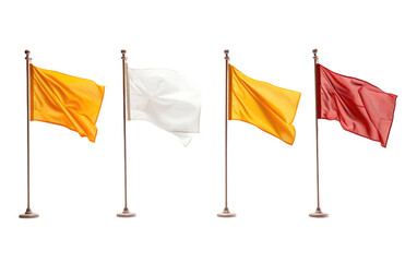 Fabulous Collection of Colorful Corner Arc Flags Isolated on Transparent Background PNG.