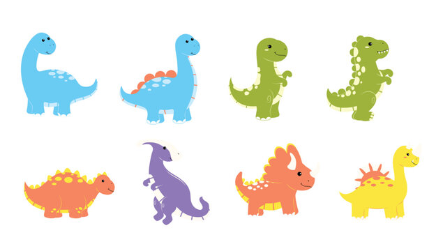 Full Set of Long Neck Dinosaurs Series