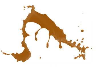 Coffee, chocolate, liquid stains isolated on a white background. Royalty high-quality free stock photo image of Coffee, Tea Stains  spill. Round coffee stain isolated, cafe splash fleck drink