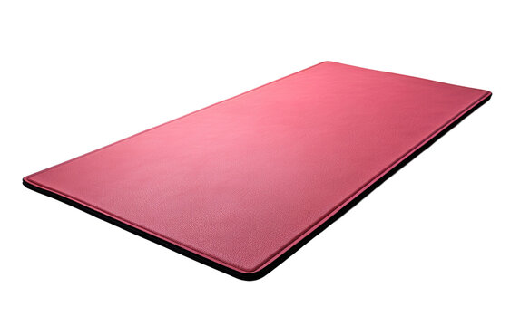Beautiful Smooth Plyometric Pink Mat Isolated on Transparent Background PNG.