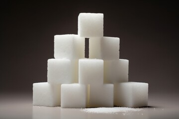Artfully arranged white sugar cubes, perfect for culinary or design applications.
